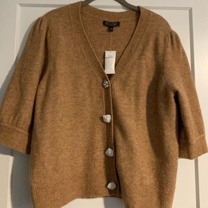 NWT Banana Republic Puff Sleeve Cardigan